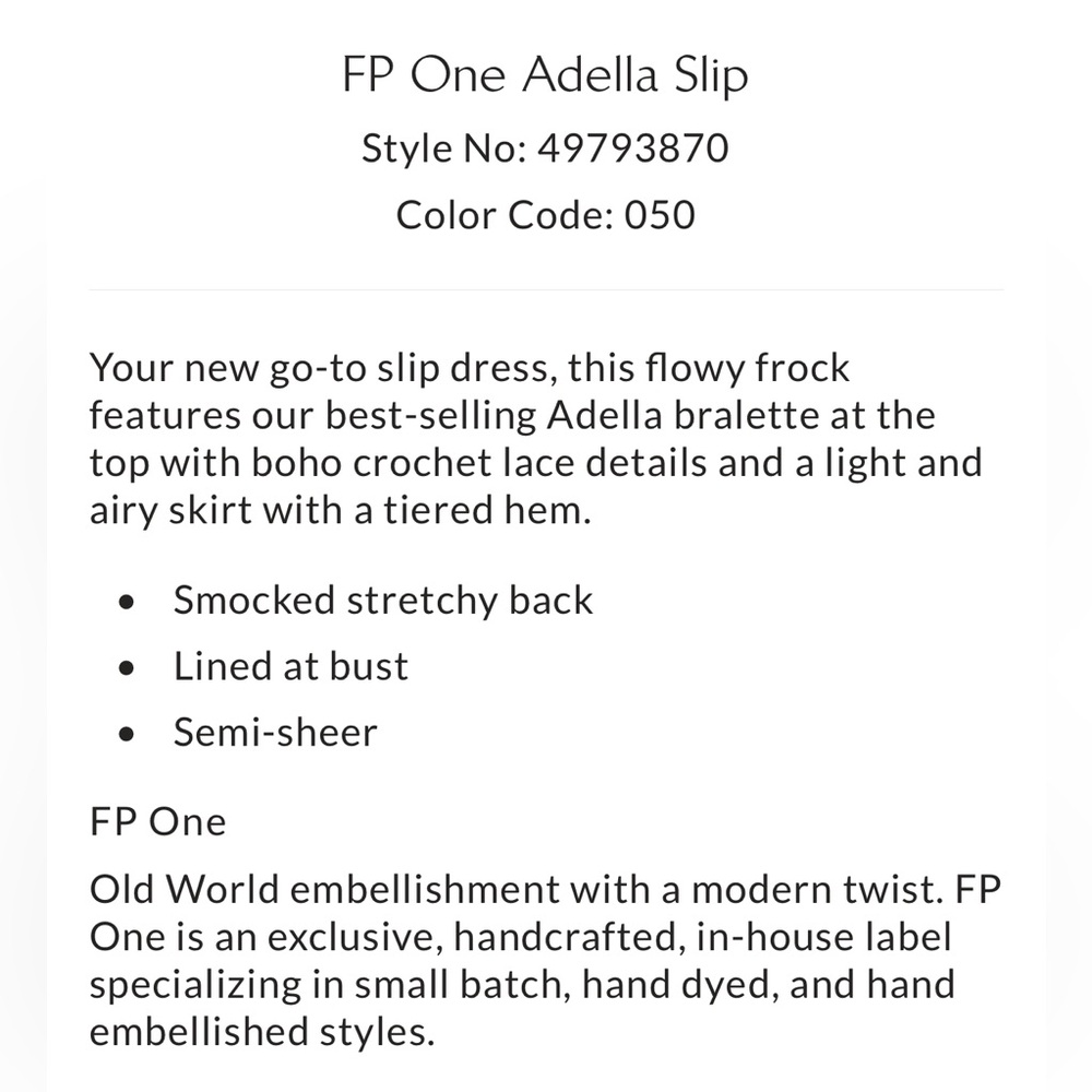 FREE PEOPLE ONE Adella Slip Dress Charcoal Purple S - Picture 14 of 15